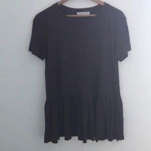 Urban Outfitters burgundy peplum style top